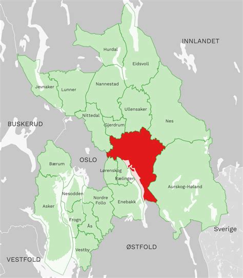 kart over lillestrøm kommune